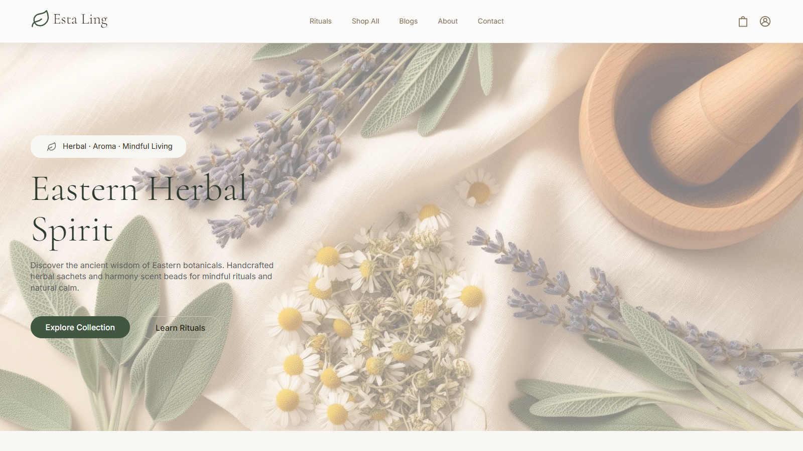 Estaling website preview