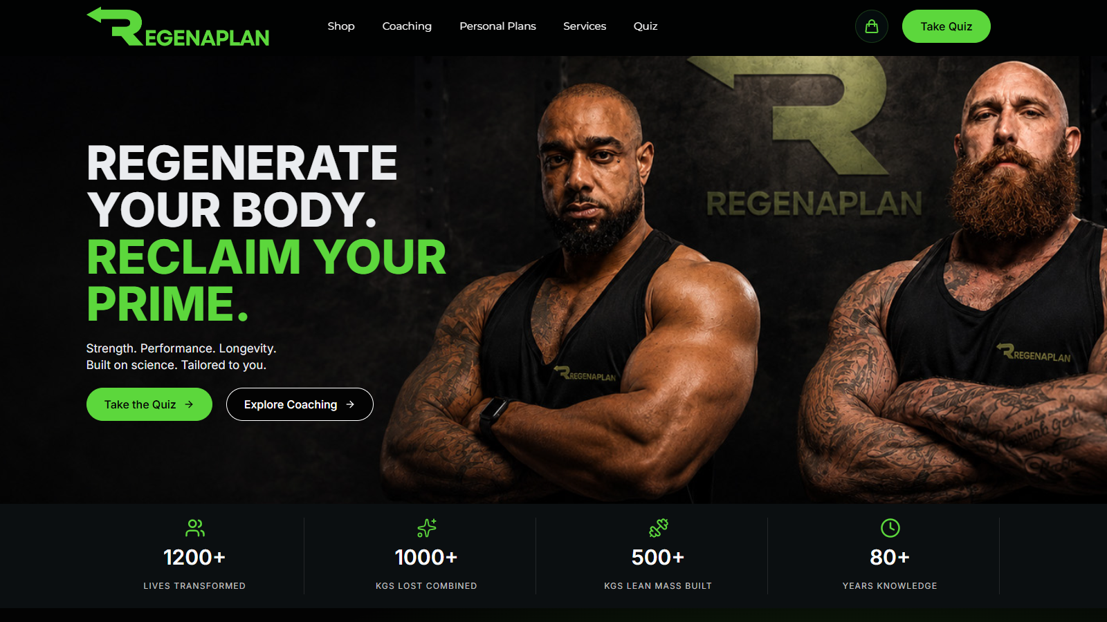 Regenaplan website preview